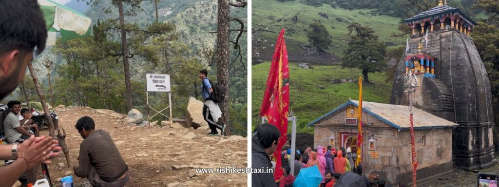 madhmaheshwar temple trek starting point in this image - how to reach madhmaheswar temple